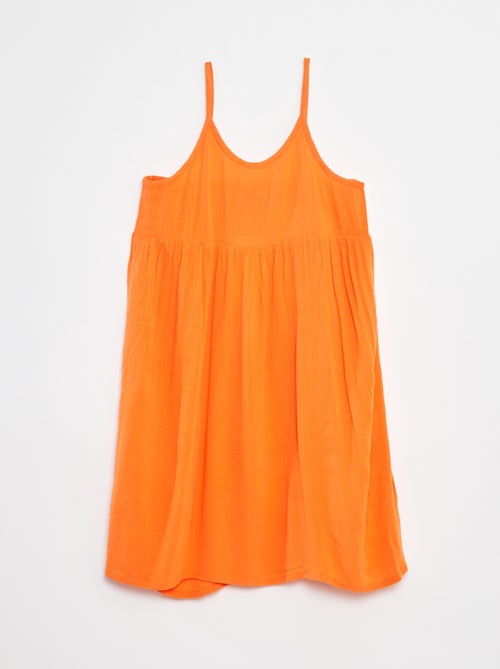 Vestito con spalline in tessuto effetto crêpe - Kiabi