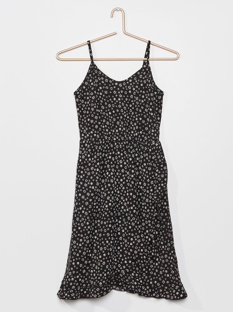 Vestito con spalline NERO - Kiabi