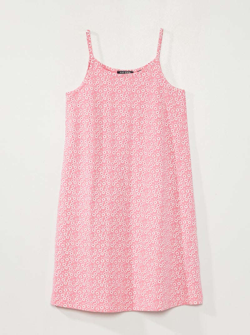 Vestito con spalline sottili 'fiorito' ROSA - Kiabi