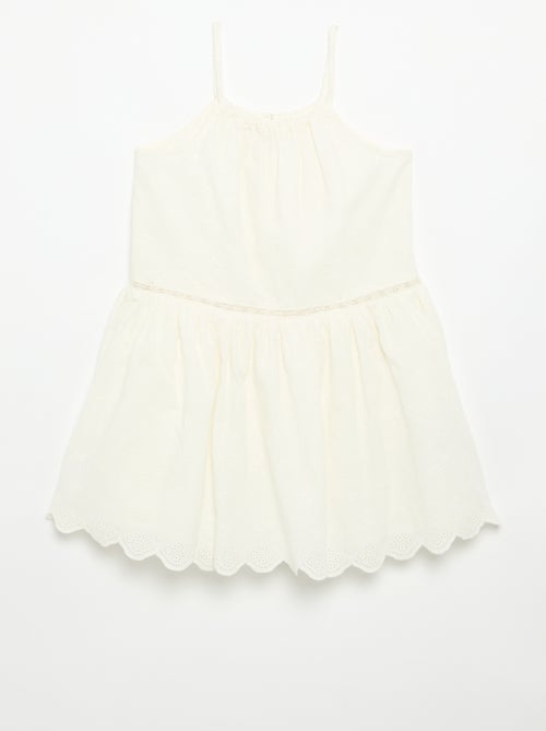 Vestito con spalline sottili non regolabili e ricami - Kiabi