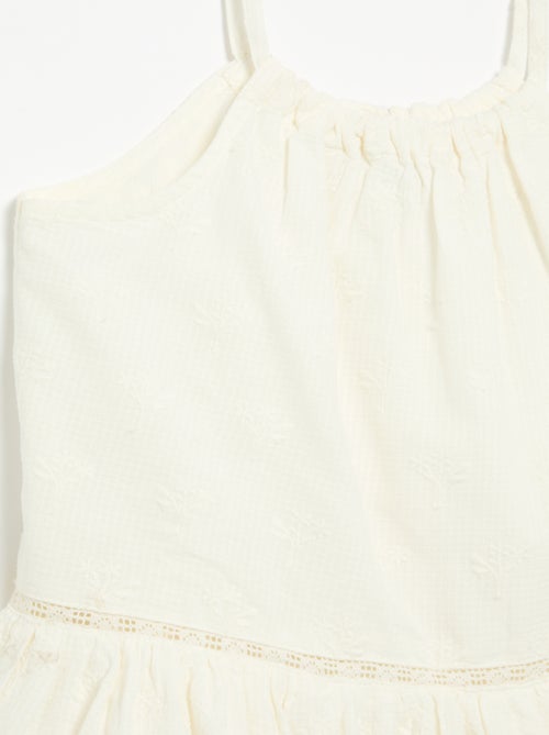 Vestito con spalline sottili non regolabili e ricami - Kiabi
