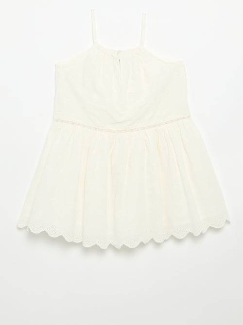 Vestito con spalline sottili non regolabili e ricami - Kiabi
