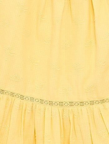 Vestito con spalline sottili non regolabili e ricami