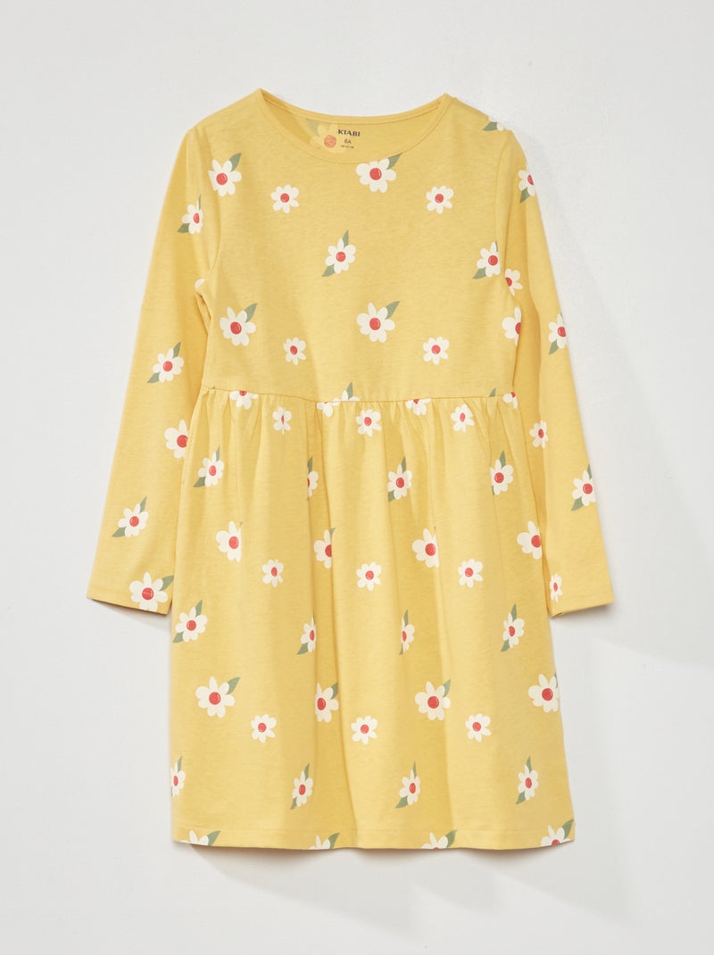 Vestito con stampa GIALLO - Kiabi