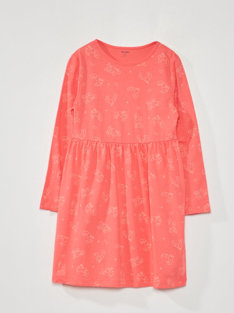 Vestito con stampa ROSA - Kiabi