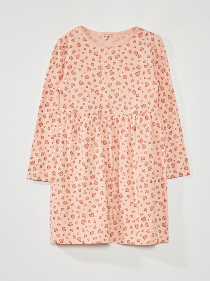 Vestito con stampa ROSA - Kiabi