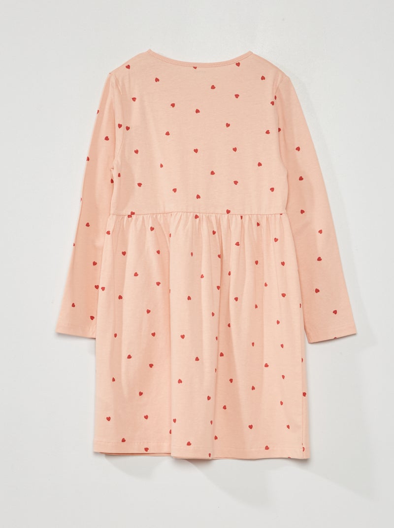 Camicia Notte Classica Donna Vestito Con Stampa - ROSA - 6.00 Indumento Notte Classico