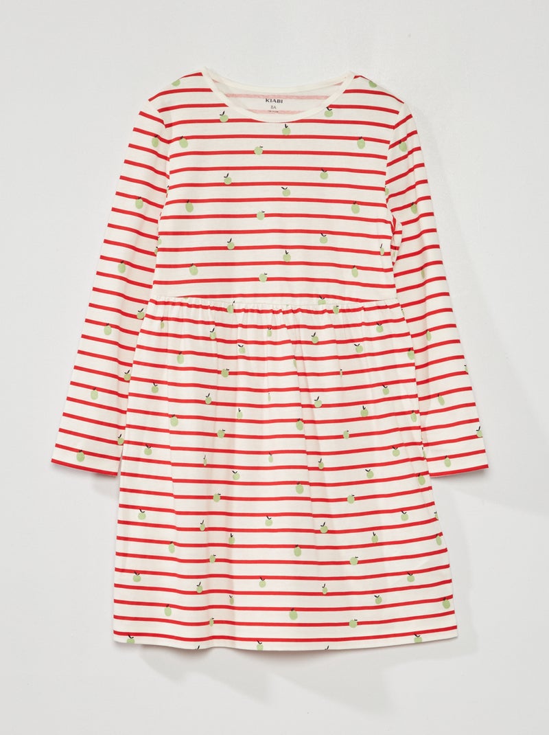 Vestito con stampa ROSSO - Kiabi