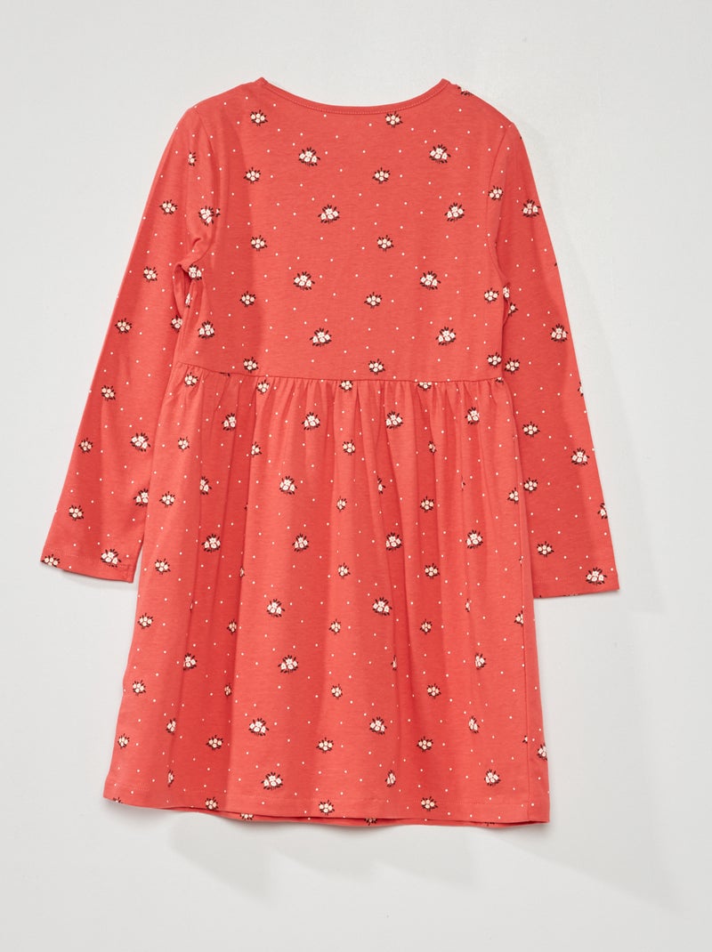 Vestito con stampa ROSSO - Kiabi
