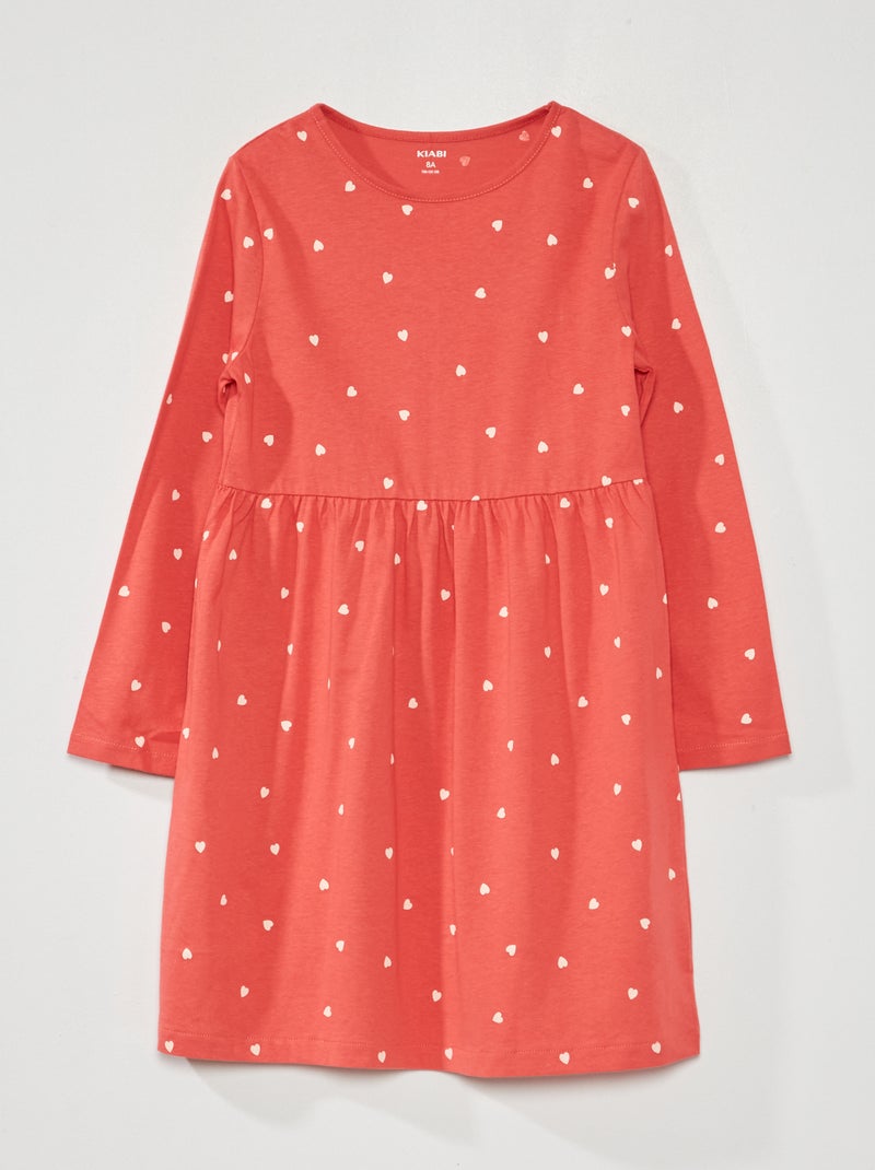 Vestito con stampa ROSSO - Kiabi