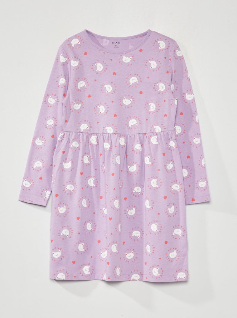 Vestito con stampa VIOLA - Kiabi