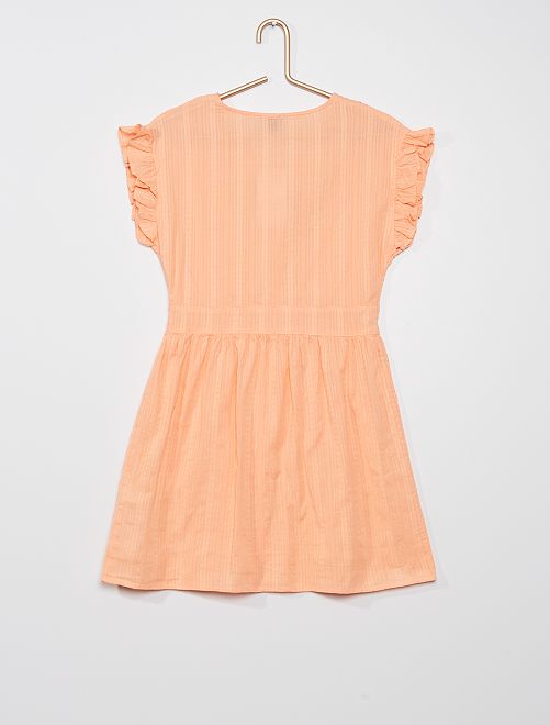 Vestito con volant - ARANCIONE - Kiabi - 12.00€