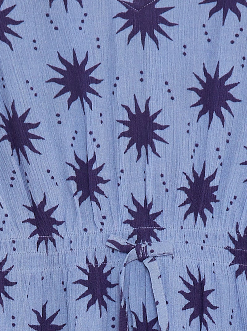 Vestito con volant e stampa BLU - Kiabi