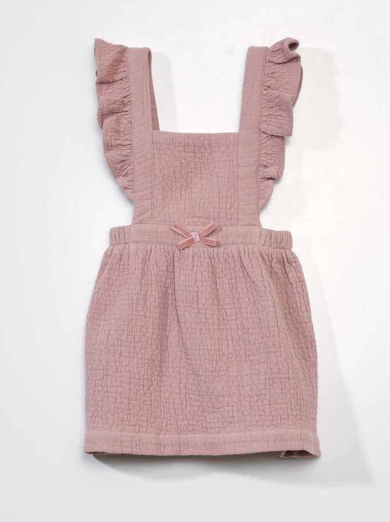 Vestito con volant sulle spalline Rosa - Kiabi