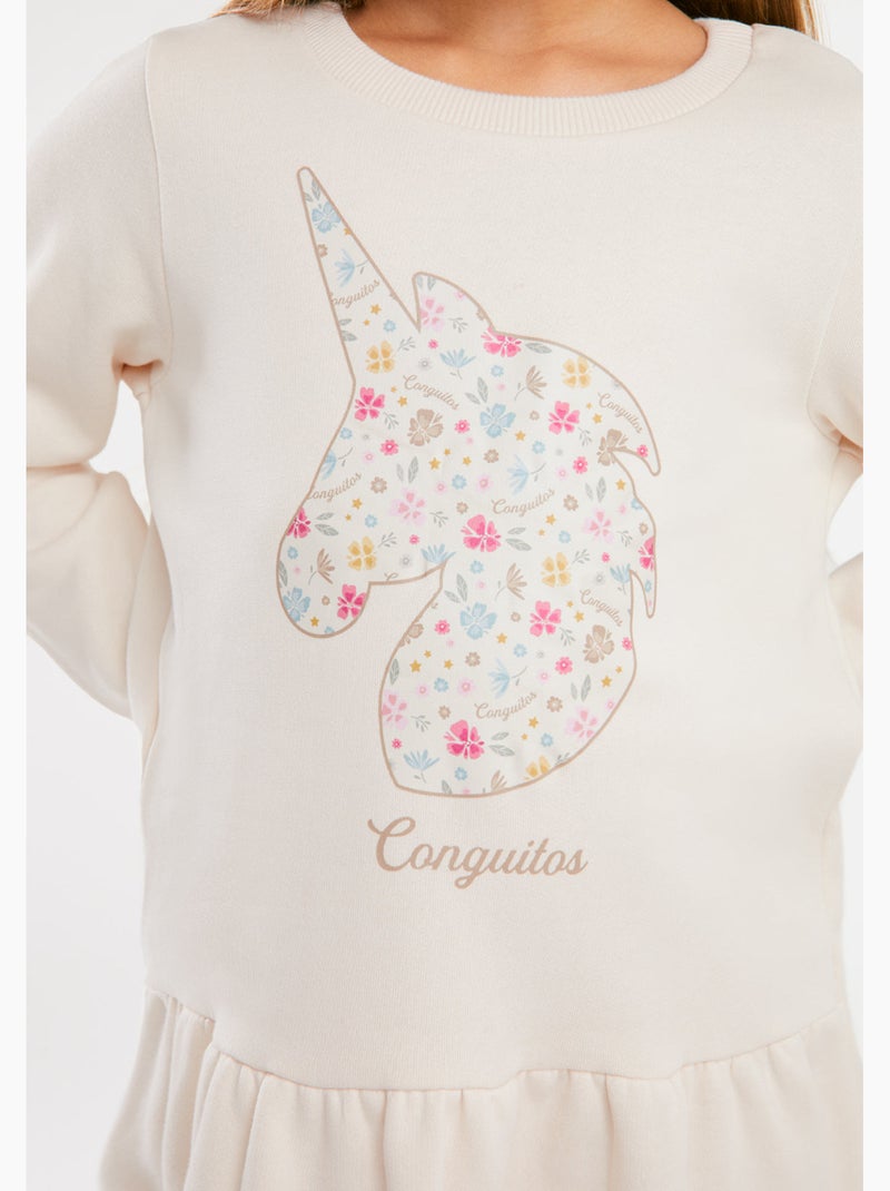 Vestito conguitos Beige - Kiabi