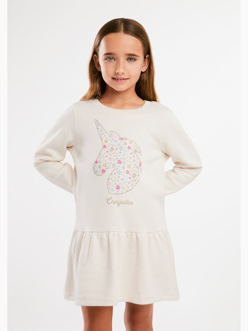 Vestito conguitos Beige - Kiabi