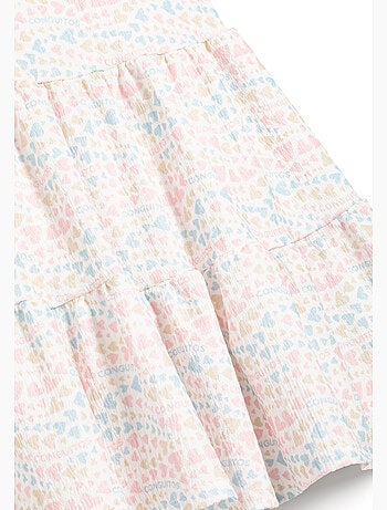 Vestito conguitos estampado de corazones