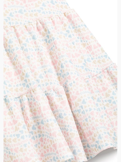 Vestito conguitos estampado de corazones - Kiabi