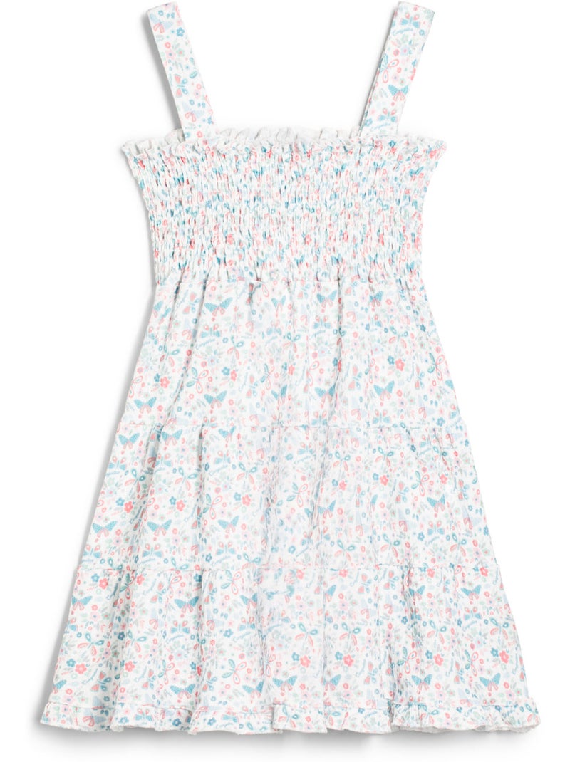 Vestito conguitos estampado mariposa Bianco - Kiabi