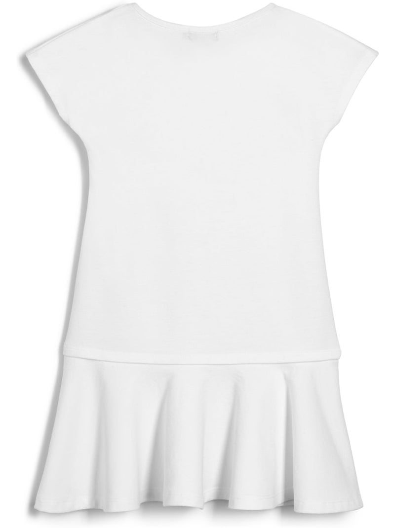 Vestito conguitos logo frontal Bianco - Kiabi