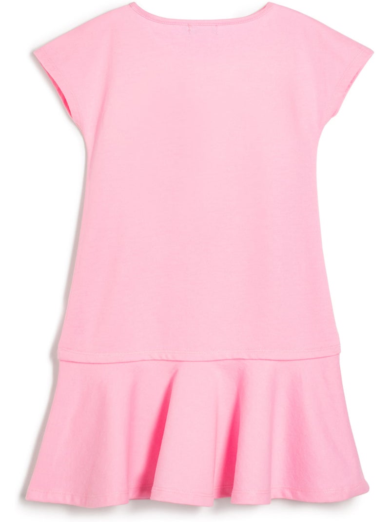 Vestito conguitos logo frontal vestido Rosa - Kiabi