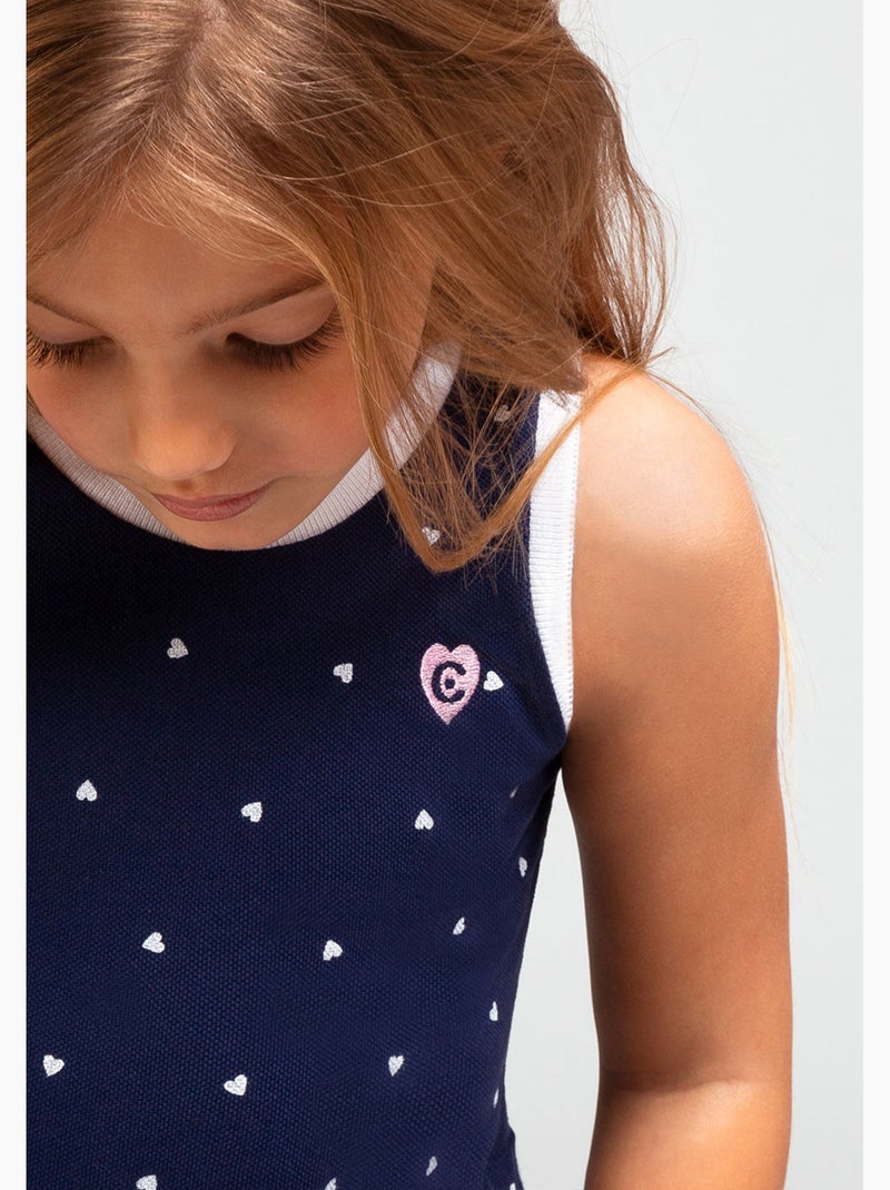 Vestito conguitos lunares Blu marino - Kiabi