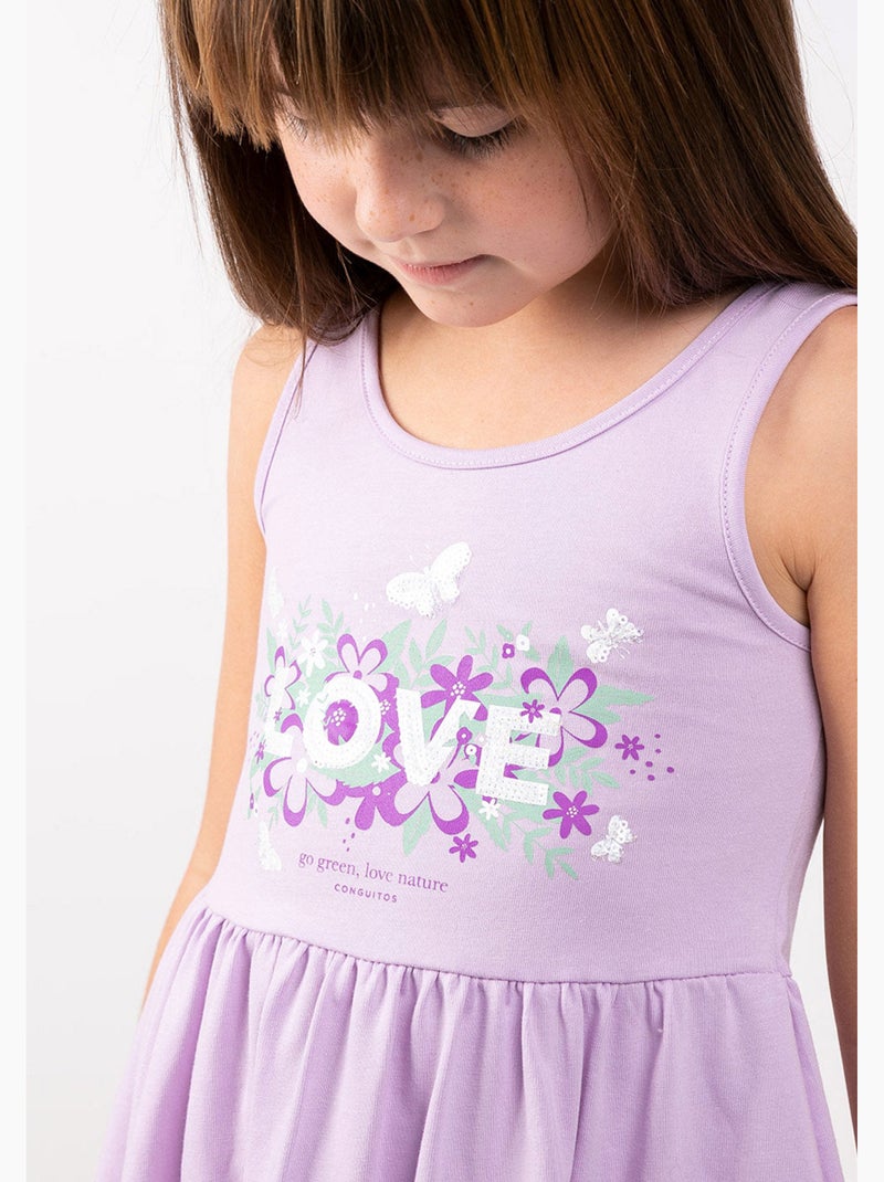 Vestito conguitos Malva lilla - Kiabi