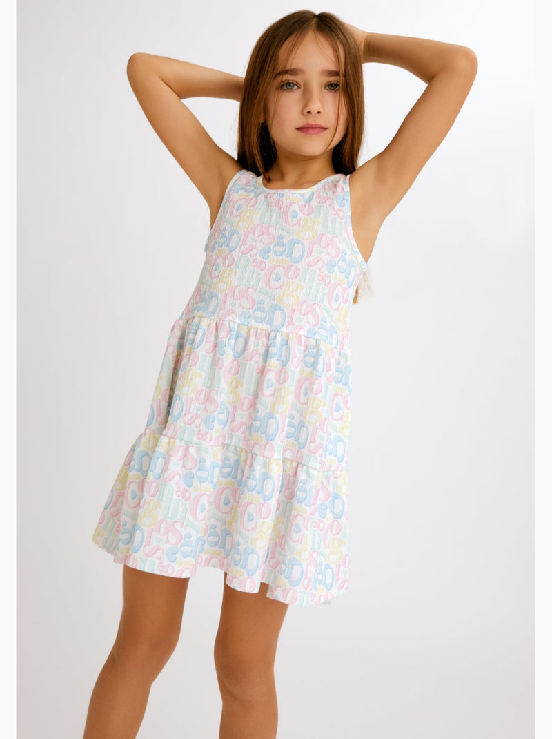 Vestito conguitos multi logo Multicolore - Kiabi