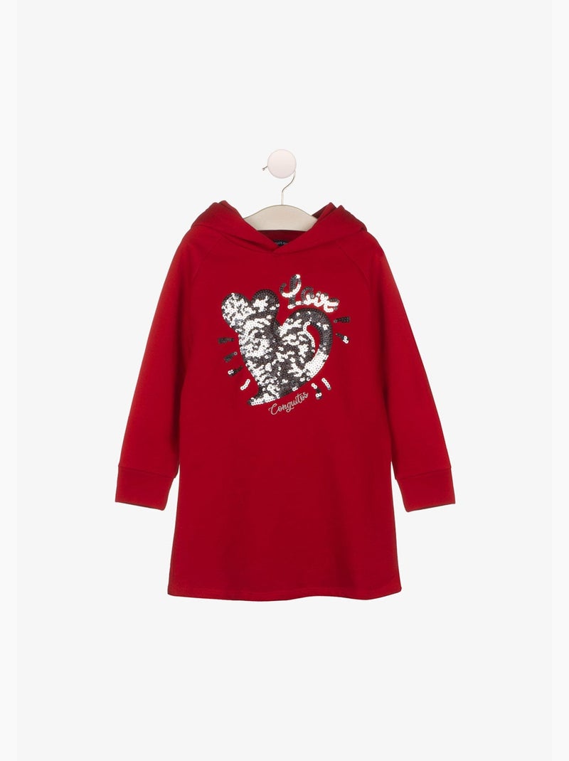 Vestito conguitos Rosso - Kiabi
