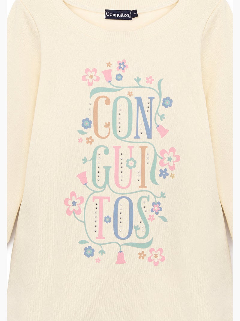 Vestito conguitos vestido floral Beige - Kiabi