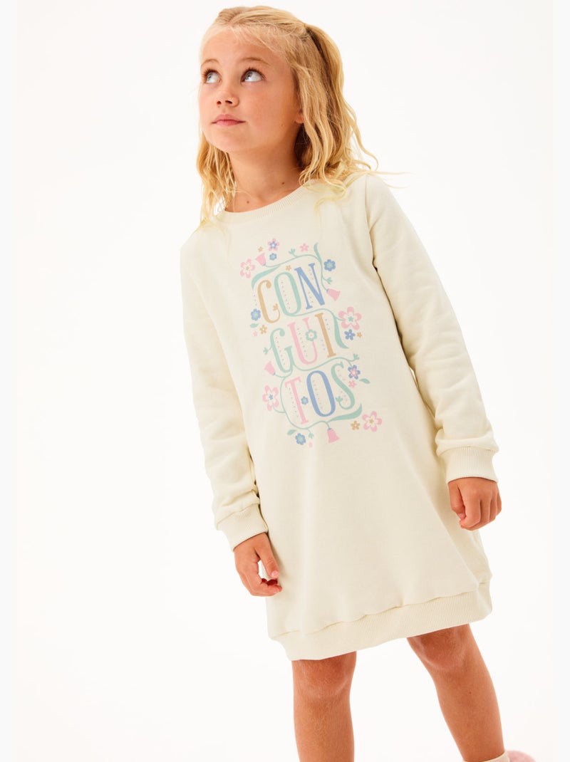 Vestito conguitos vestido floral Beige - Kiabi