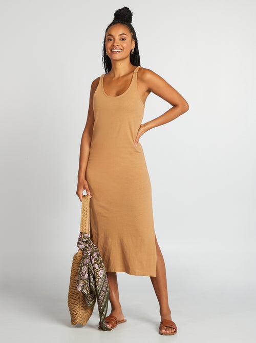 Vestito copricostume lungo in lino - Kiabi