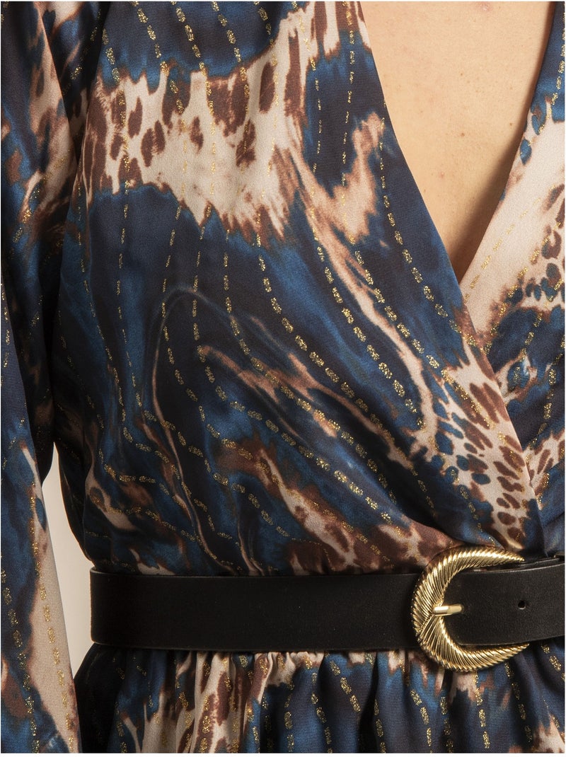 Vestito corto a motivi iraline Blu - Kiabi