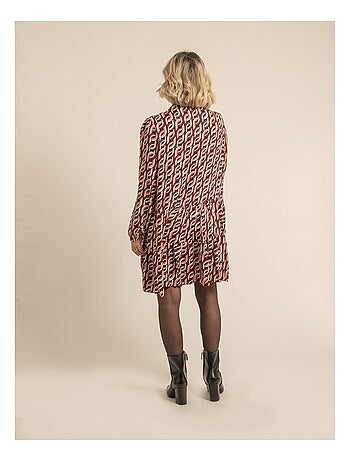 Vestito corto a motivi ISCIANE