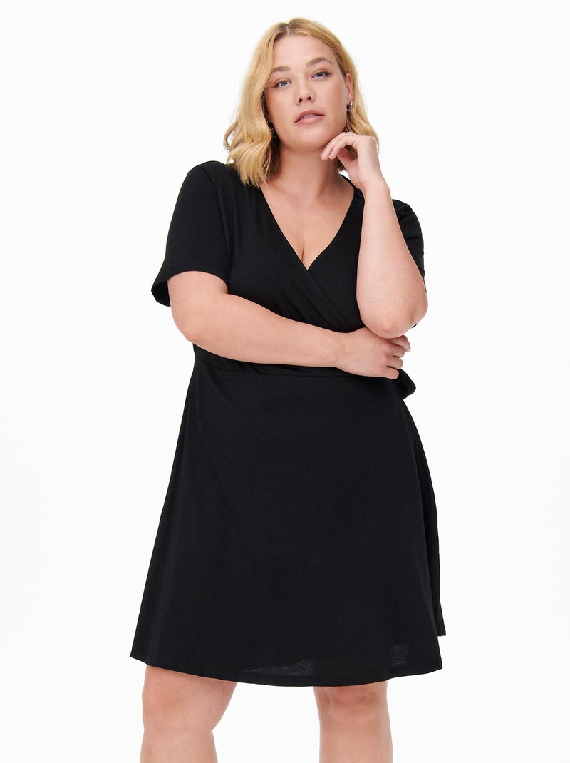 Vestito corto a portafoglio 'Only' nero - Kiabi