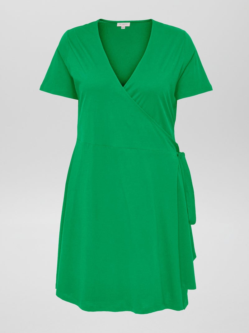 Vestito corto a portafoglio 'Only' VERDE - Kiabi