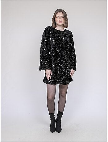 Vestito corto a sequins INAZOE