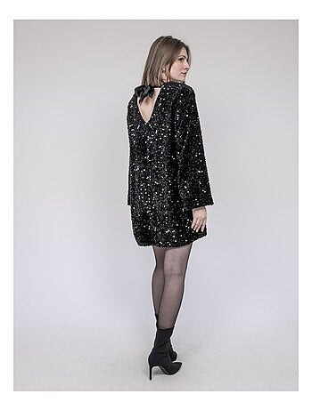 Vestito corto a sequins INAZOE