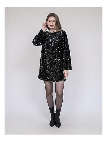 Vestito corto a sequins INAZOE