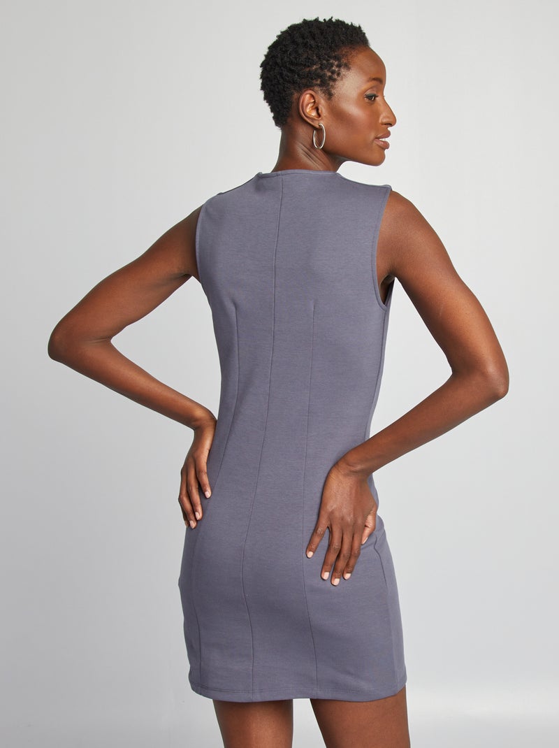 Vestito corto aderente GRIGIO - Kiabi