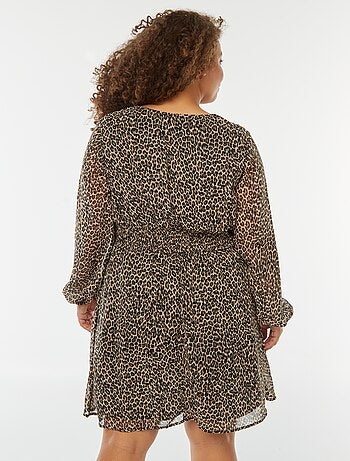 Vestito corto con cintura drappeggiata