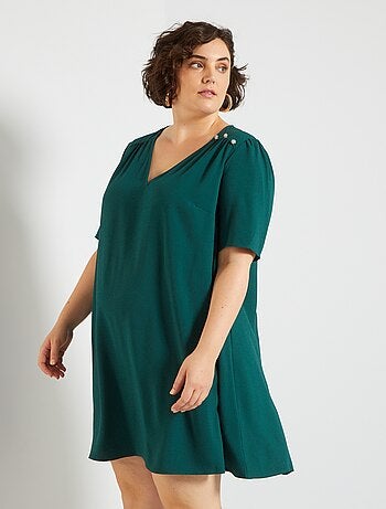 Vestito cortoAspesi in Cotone di colore Verde Donna Abbigliamento da Abiti da Abiti corti e miniabiti 