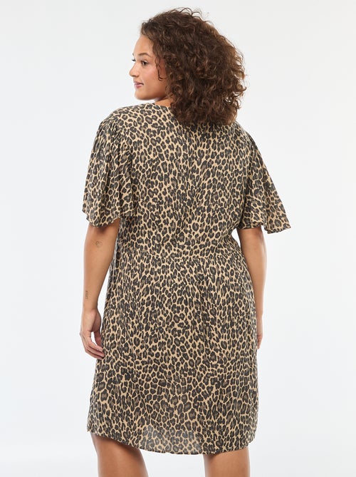 Vestito corto con maniche a farfalla - Kiabi