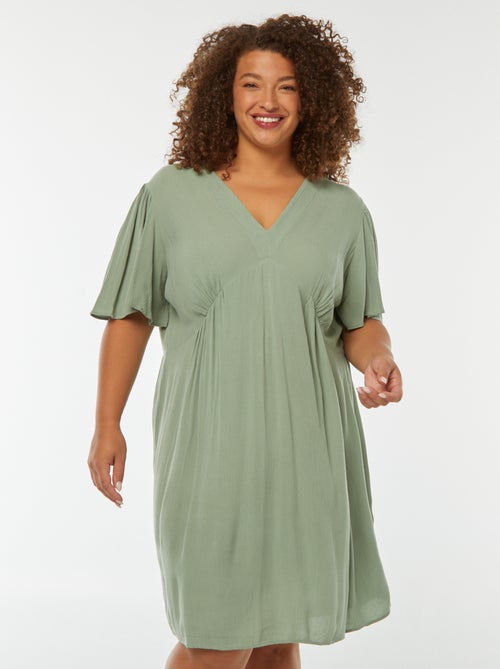 Vestito corto con maniche a farfalla - Kiabi