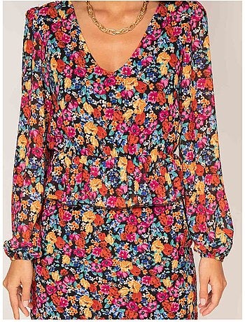 Vestito corto con motivi IMKIE