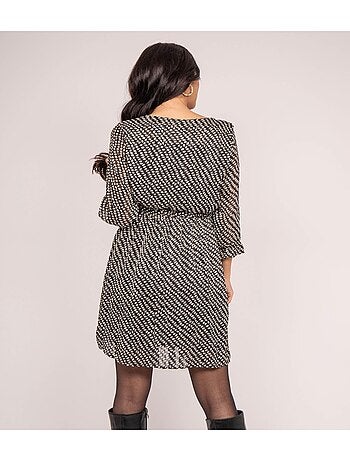 Vestito corto con stampa IBURN