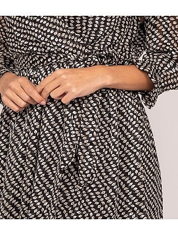 Vestito corto con stampa IBURN