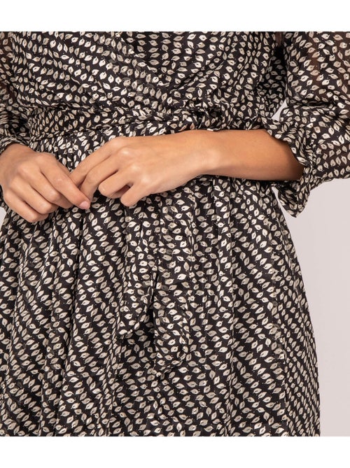 Vestito corto con stampa IBURN - Kiabi