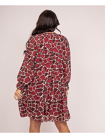 Vestito corto con stampa IFER