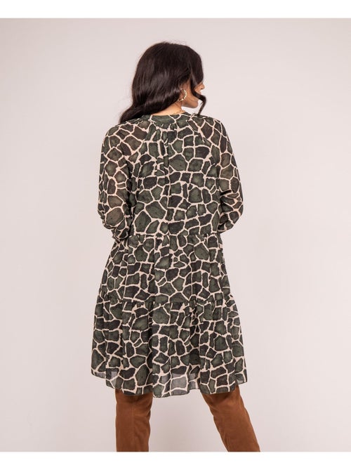 Vestito corto con stampa IFER - Kiabi